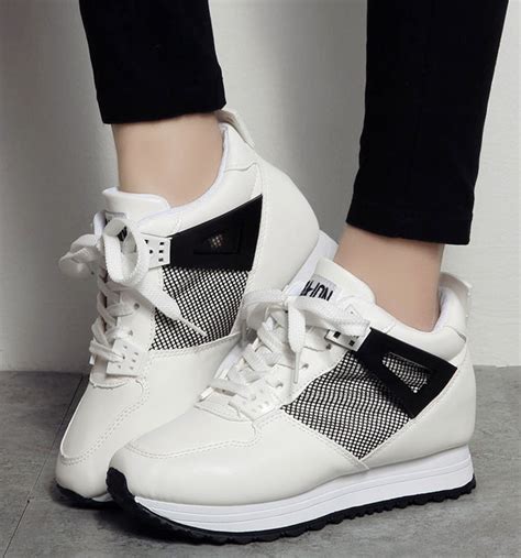 2015 spring round toe platform sport shoes high heels fashion sneakers for women casual women's ...