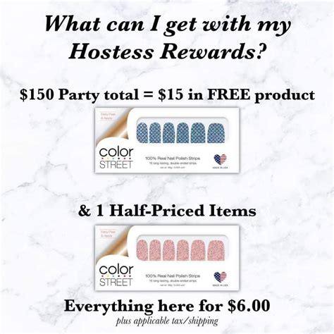 Hostess Rewards for Color Street | Color street, Color street nails, Hostess rewards