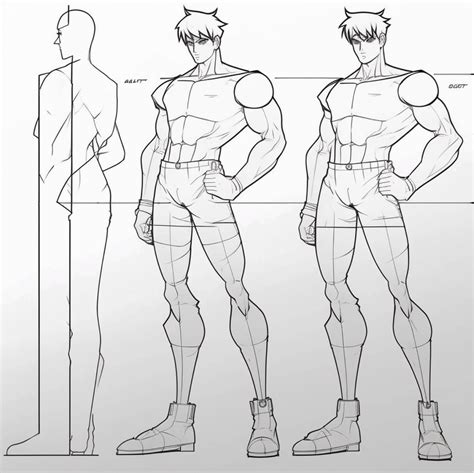 Step-by-Step Anime Male Drawing Poses for Character Design