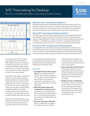 Fillable Online Sas Forecasting For Desktop Fax Email Print Pdffiller