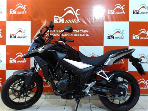 Honda CB 500 X 2019 Preta KM Motos Sua Loja De Motos Semi Novas