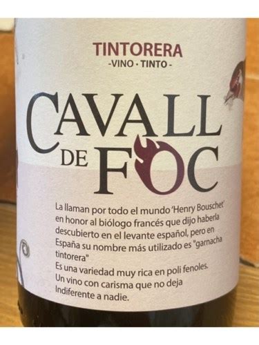 La Muntanya Cavall De Foc Tintorera Vivino US