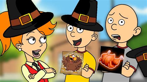 Thanksgiving Behavior Card Day Classic Caillou Gets In Turkey Dead Meat Youtube