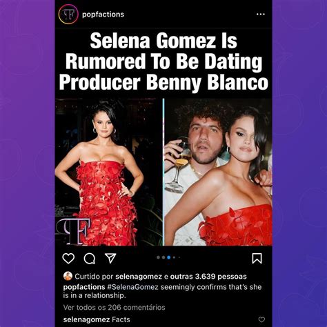 selena gomez confirms dating benny blanco   instagram post