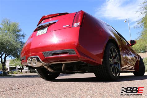 Cadillac CTS-V Coupe Cat Back Exhaust System with X-Pipe (Round Tips) # ...