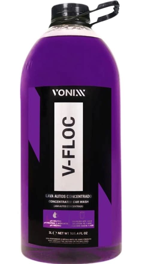 V Floc Lava Autos Super Concentrado 3L Vonixx Loja Do Detailer