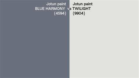 Jotun Paint BLUE HARMONY Vs TWILIGHT Side By Side Comparison