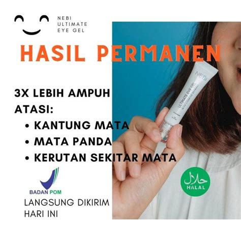 Nebi Ultimate Eye Gel Untuk Kantung Mata Panda Cocok Untuk Orang