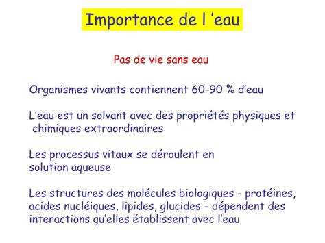 Ppt Chapitre Les Solutions Aqueuses Propri T S De Leau A