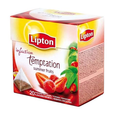 Čaj Lipton ovocný Infusion Fruit Temptation Red pyramídy 40g Eduard