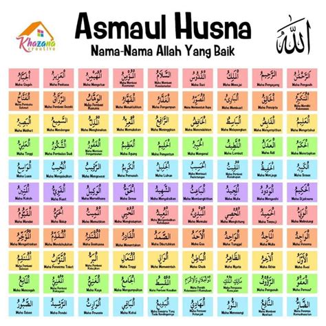 detail gambar asmaul husna  anak koleksi nomer