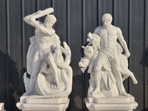 Famous Ancient Greek Hercules And The Hydra Statue Manufacturer