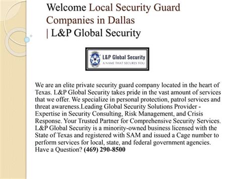 dallas private security guard service pptpptx