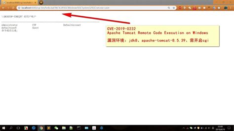 Cve 2019 0232 Apache Tomcat Remote Code Execution Neurohazard
