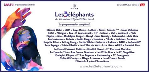 Programmation Les 3 Éléphants Fandefest