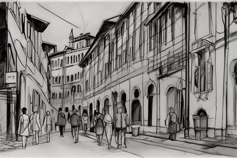 Pavia Italy Sketch Graphic Novel · Creative Fabrica