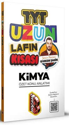 2021 TYT Uzun Lafın Kısası Kimya Özet Konu Anlatımı Görkem Şahin