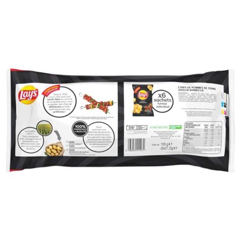 Chips Saveur Barbecue Lays Les 6 Sachets De 275g à Prix Carrefour