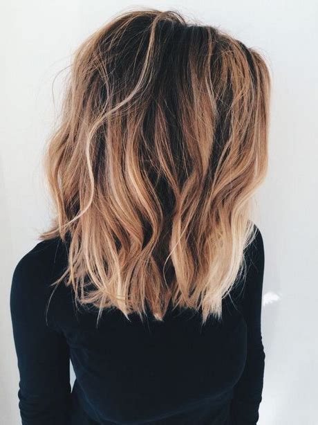 Carré long balayage blond Beauté et style