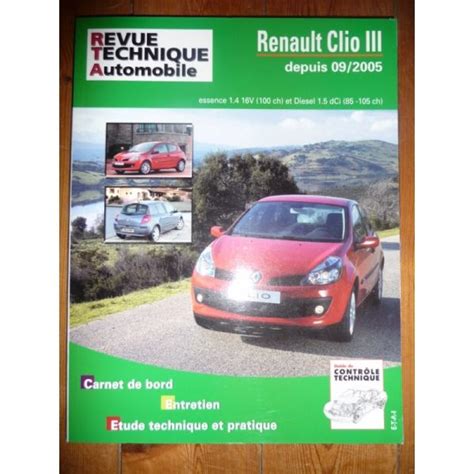 Rta Revues Technique Automobile Renault Clio Iii Depuis