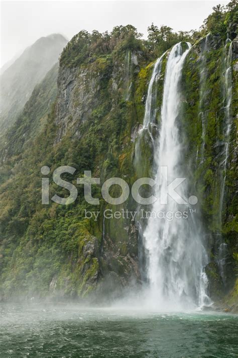 Waterfall In Milford Sound Stock Photo | Royalty-Free | FreeImages