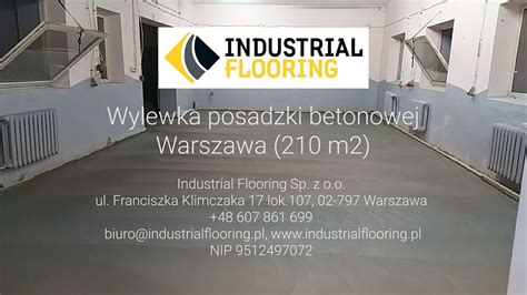 Wylewka Posadzki Betonowej Warszawa M Industrial Flooring Sp