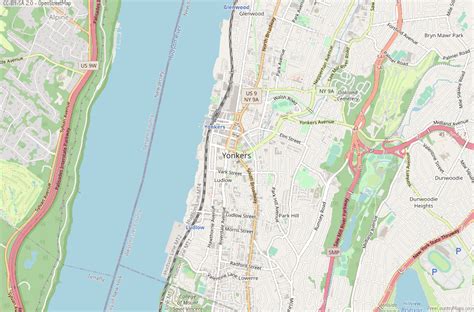 Yonkers Map United States Latitude And Longitude Free Maps