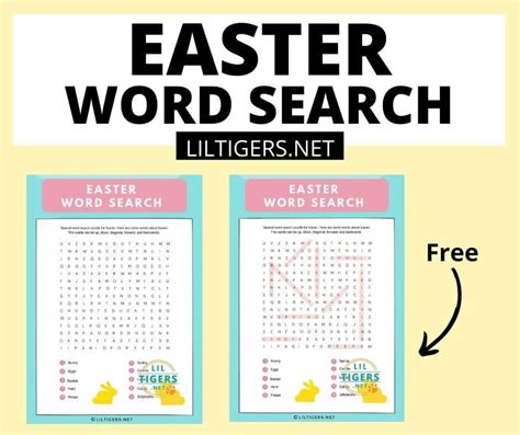 Easter Word Search Printable In Spanish [free Printable] 51 Off