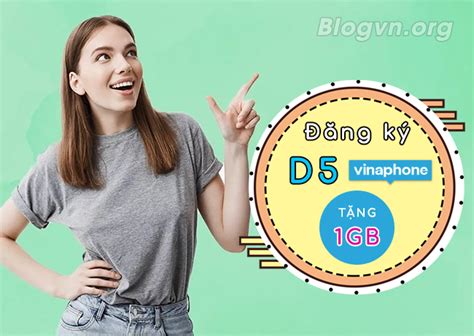 Cách đăng ký gói D5 VinaPhone 5K ngày cho trả trước trả sau