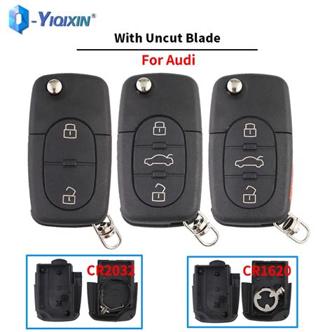 YIQIXIN Flip Folding Remote Car Key Shell For Audi A2 A3 A4 A6 A8 TT B5