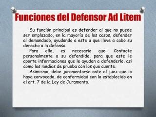 La Notificación y el Defensor Ad Litem PPT