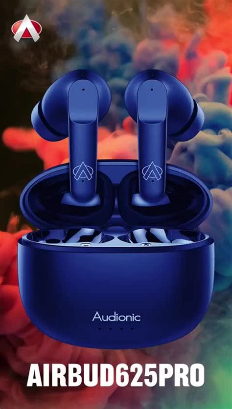 Audionic Airbud 625 Pro Quad Mic ENC Wireless Earbuds Gaming Mode Low