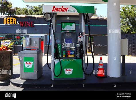 sinclair gas station owned  hf sinclair corporation stock photo alamy