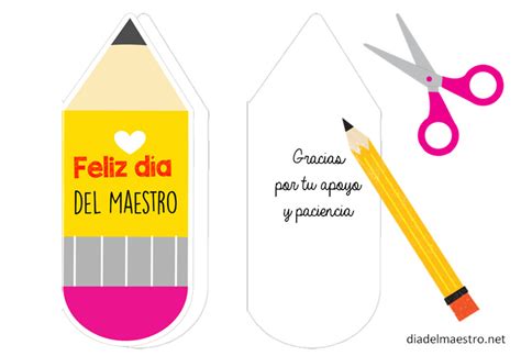 Manualidades Para El Día Del Maestro Para Imprimir 🍎