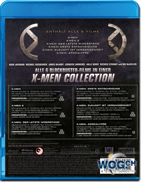 X Men 1 6 Collection Blu Ray 6 Discs Blu Ray Filme • World Of Games