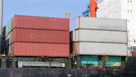 Container Ship in port 10301447 Stock Photo at Vecteezy