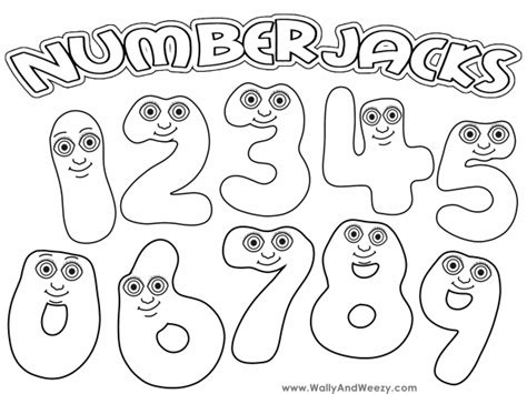 Numberjacks 5 Coloring Pages Printable