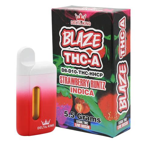 Thc A Vape 5 5gr Strawberry Runtz Blaze Blend Delta 8 Delta 10 Thc