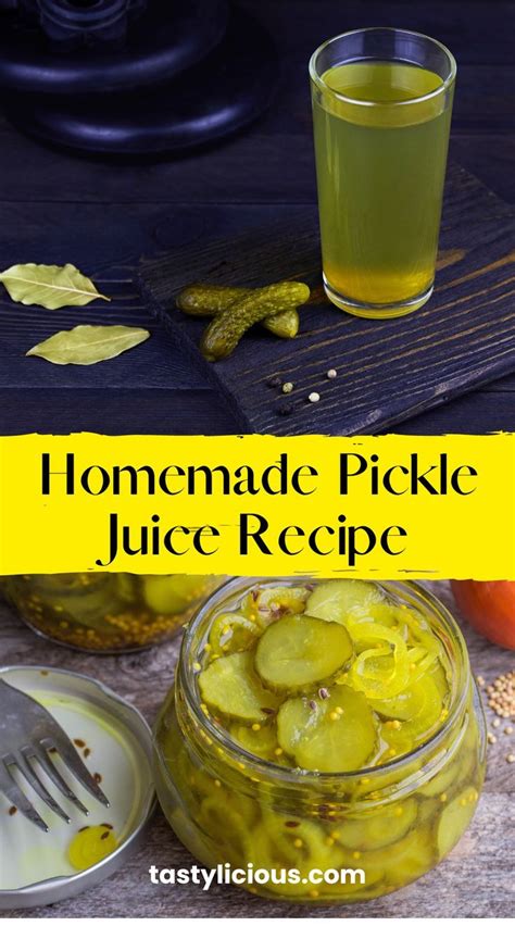 Homemade Pickle Juice Recipe Tastylicious Homemade Pickle Juice