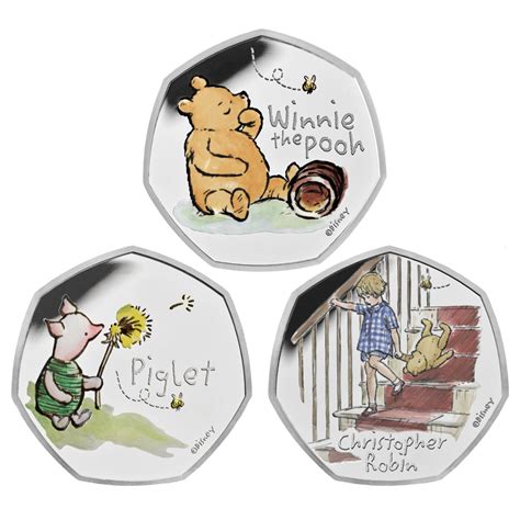 Winnie The Pooh Friends 2020 Silver Proof 3 Coin Series Royal Mint