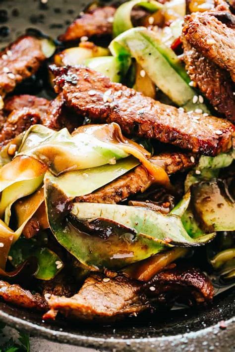 Steak Stir Fry With Zucchini Noodles Easy Beef Stir Fry Recipe Diethood