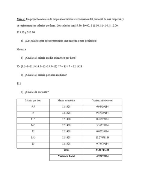 Medidas De Tendencia Central Y Dispersión Datos No Agrupados Pdf