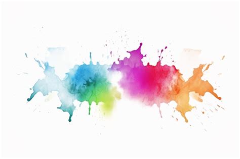 Premium Ai Image Abstract Watercolor On White Background