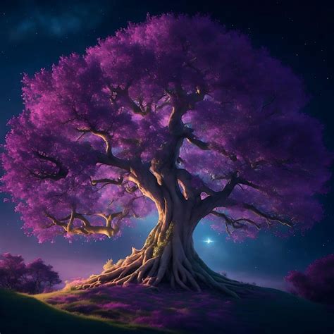 Premium Ai Image Magical Tree Ai Generated