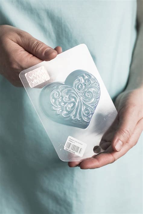 Сердце 4 пластиковая форма для мыла. Формы для мыловарения, шоколада и ...