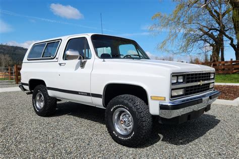 1990 Chevrolet Blazer V1500 Silverado 4x4 For Sale On Bat Auctions