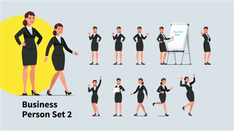 Business Woman Writing On Whiteboard Illustrations Royalty Free Vector