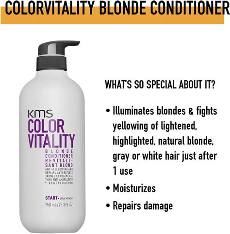 Kms Color Vitality Blonde Conditioner Backbar Intense Hydration For Blonde Hair Buy Now With