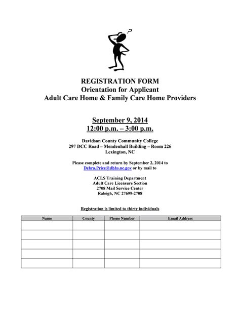 NC DHSR ACLS Registration Form Ncdhhs Fill Out And Sign Printable PDF