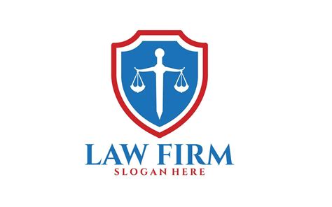 Shield With Sword Justice Universal Law Firm Logo Attorney Logo Design